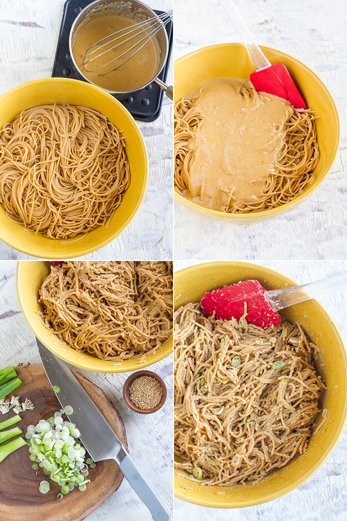Cashew Butter Veggie Pasta