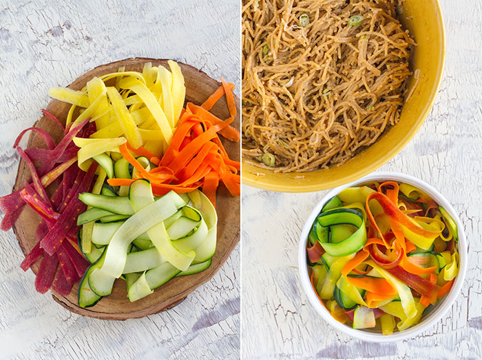 Cashew Butter Veggie Pasta