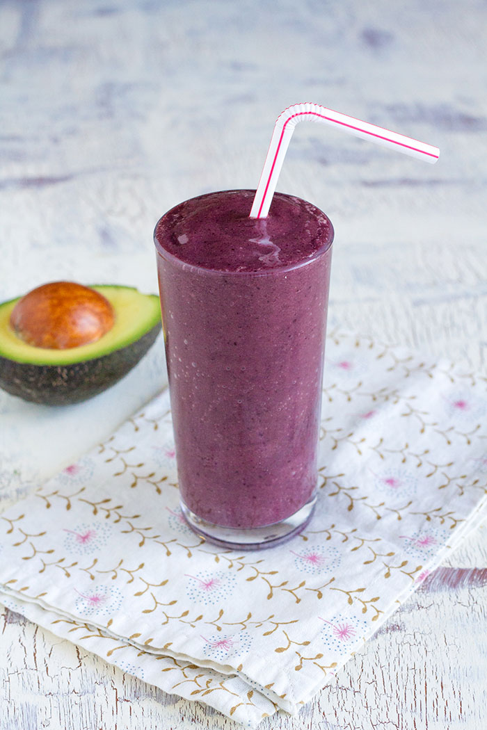 Cherry Almond Avocado Frappe