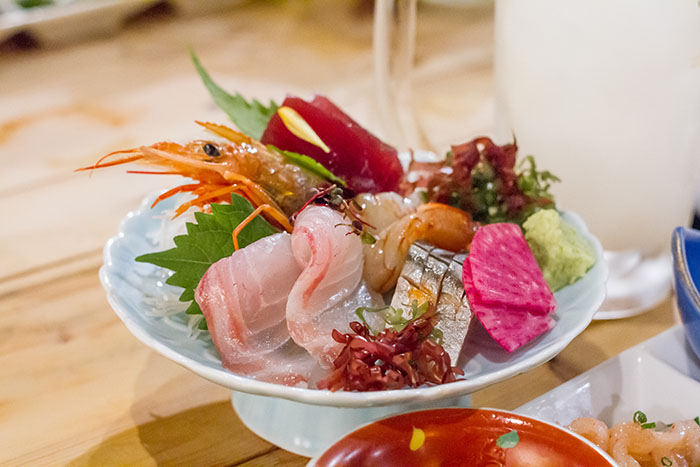 Sashimi at Ringo Bako