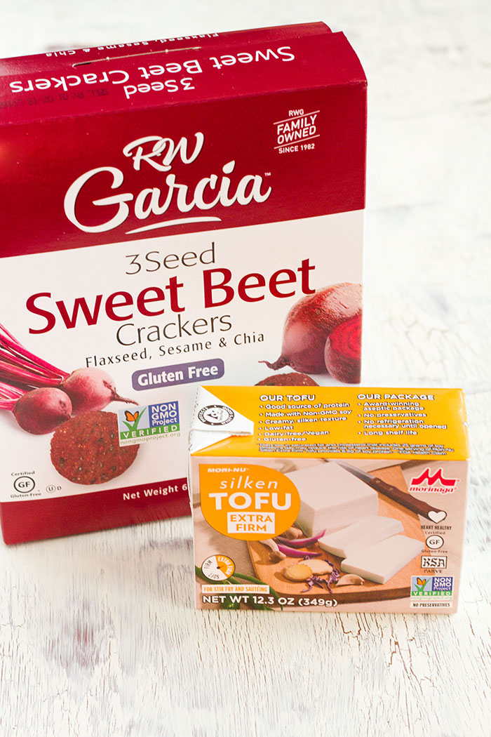 Beet Crackers and Silken Tofu for No-Bake Cheesecakes