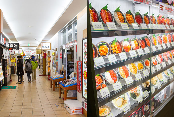 Eat Donburi at one of the restaurants in Donburi Yokocho at the Hakodate Morning Market