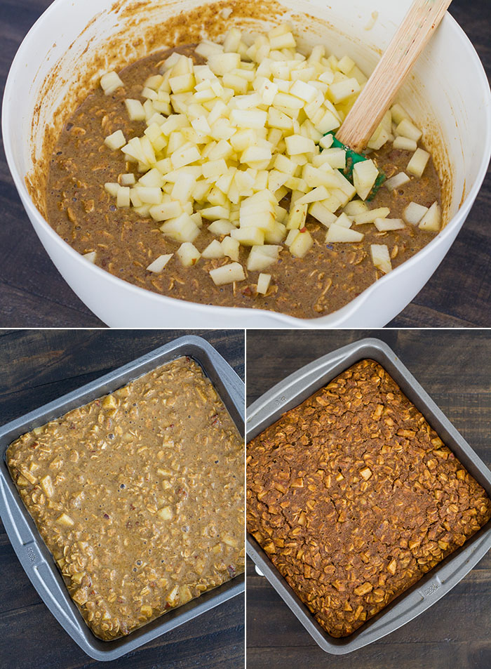 Making Apple Oat Bars