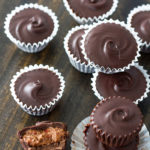 Dark Chocolate Raspberry Almond Butter Cups