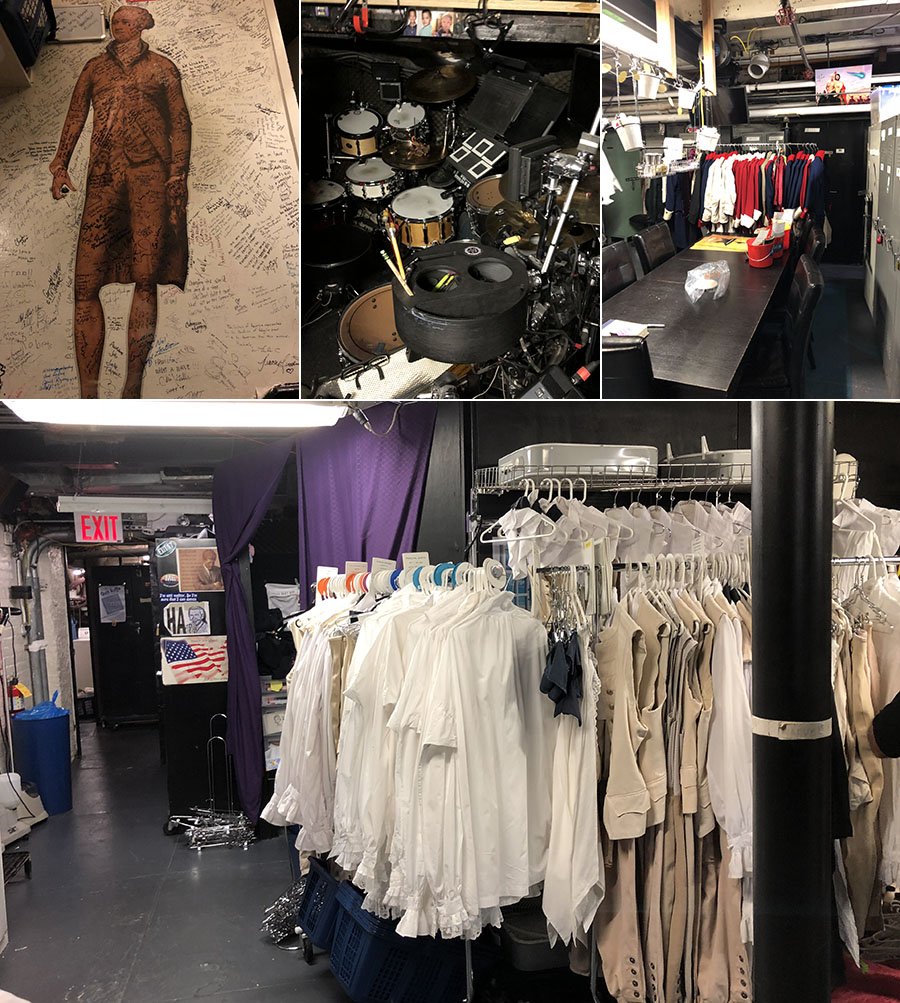 Backstage after Hamilton