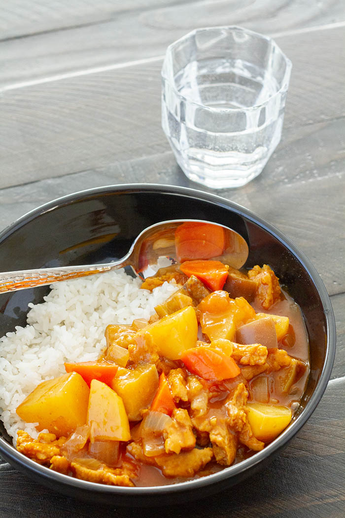 vegan japanese curry rice + 12 year blogiversary