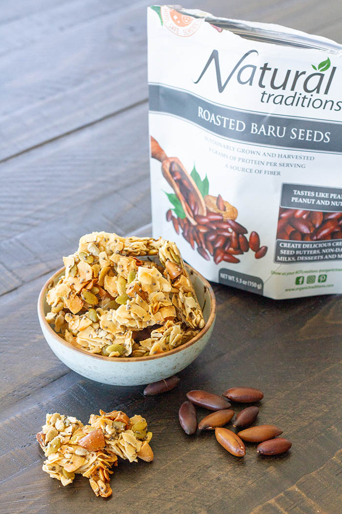 Coconut Clusters with Baru Seeds