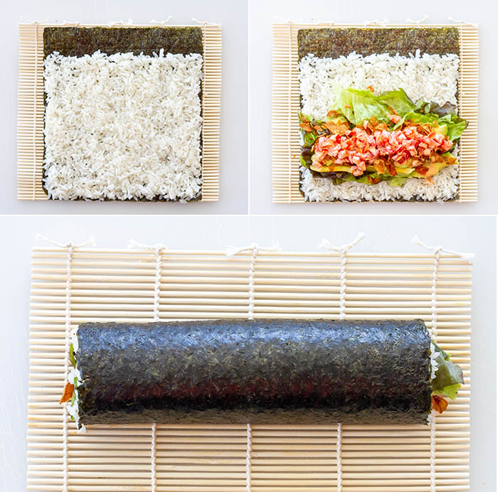 Making BLTA Kimbap