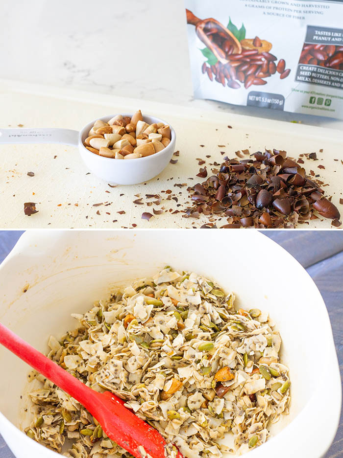 Making coconut clusters mixture