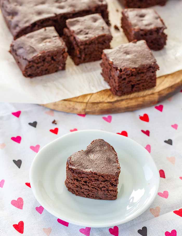 Squares of Fudgy Spiced Brownies
