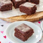 piece of fudgy spiced oat brownie