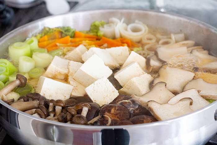 Kinoko Nabe or Japanese mushroom hot pot
