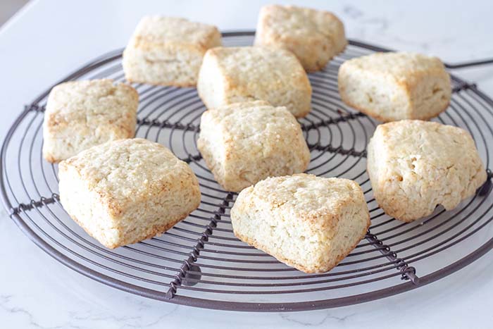 Lavender Scones cooling on a cooling rack