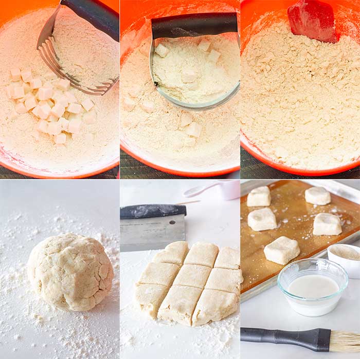 Making lavender scones